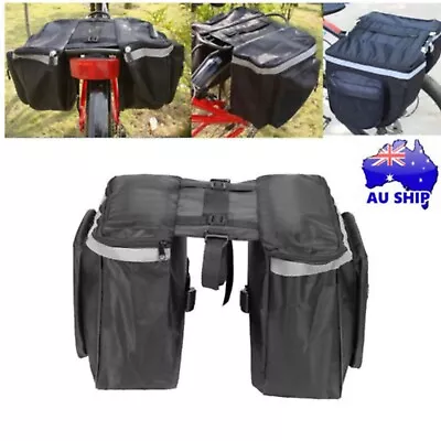 MTB Cycling Bicycle Bike Bag Rack Back Rear Seat Tail Carrier Trunk Pannier AU • $17.69