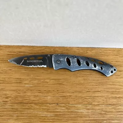 Winchester Liner Lock Folding Pocket Knife Serrated Edge Camping Hiking Knife • $25