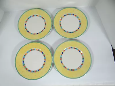 Villeroy & Boch Twist Alea Limone Salad Plates Set Of 4 • $44.99