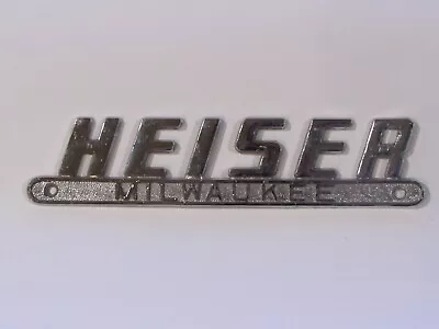 Vintage Heiser Ford Milwaukee Wisconsin Metal Dealer Badge Emblem Tag Trunk WI • $39.95