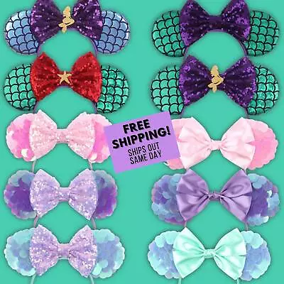 Little Mermaid Ariel Minnie Mickey Mouse Ears Princess Movie Inspired Costume • $12.99