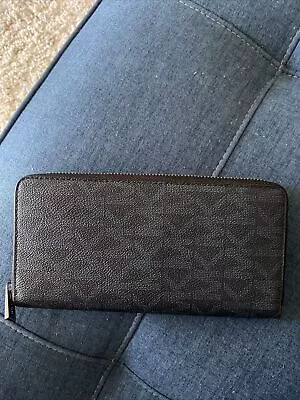 Michael Kors Navy And Black Tech Zip Around Wallet • $26