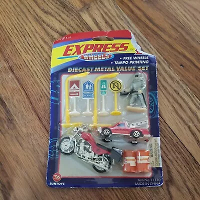 Vintage SUN TOYS Express Wheels Fire Truck Motorcycle  • $20