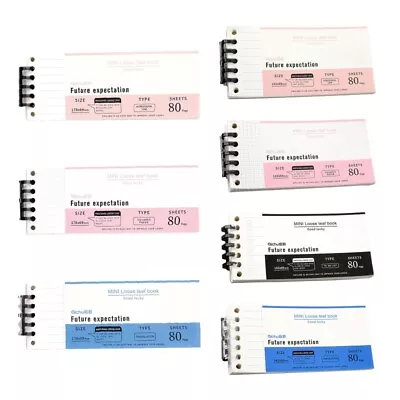 Refill Note Papers With 5-hole Binder Clip For B5 Notepad Notebook 80 Sheets • $9.85