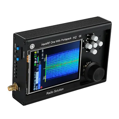 Portapack H2 HackRF SDR AM FM HF 1mhz To 6ghz GPS 3.2  Touch LCD Metal Case • $239