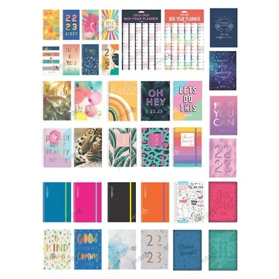 £2.99 • Buy 2022 - 2023 A5 Academic Mid Year Page A Day / Week To View Student Diary Planner