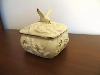 Lenox Hummingbird Trinket Box 24k Gold Trim • $14.50