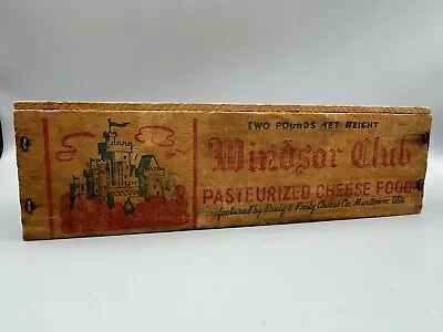 Windsor Club Wooden Cheese Box Small Wisconsin 2LBS Pasteurized • $12.99