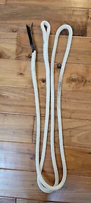 Yacht Lead Rope 10ft White Horse Tack Popper Training Western • $35