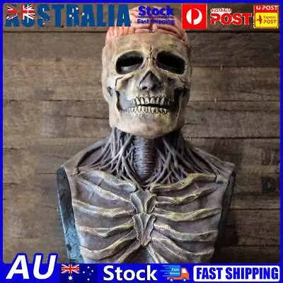 Halloween Scary Skull Masks Horror Bare Brain Zombie Latex Masks Cosplay Party • $19.79