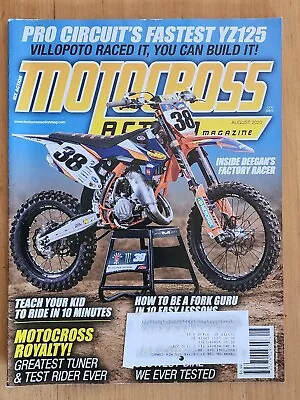 Motocross Action Magazine August 2020 YZ125 Fork GURU Villopoto MX Supercross SX • $12.95