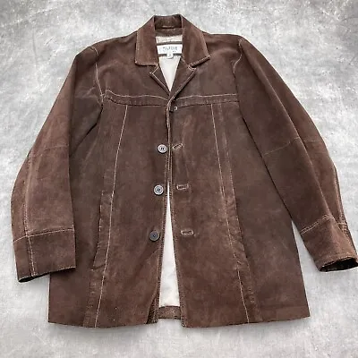 Wilsons Leather Jacket Men Small Brown Suede M. Julian Nylon Lined Casual VTG • $55.97