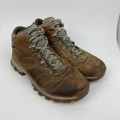 Timberland Men's Tan Leather Waterproof A1j1n Hiking Boots Size 11 • $30