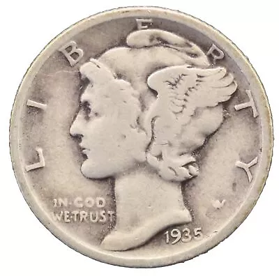 1935-D Mercury Silver Dime Good “Best Value On EBay” Free Shipping W/ Tracking • $5.99