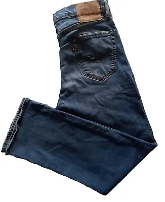LEVI'S 751 Mens Blue Denim Regular Straight Jeans W34 L32 • £12.50
