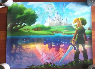 LEGEND OF ZELDA ✹ Link Between Worlds ✹ Club Nintendo Promo Poster 2013 ✹ Rare • $35.12