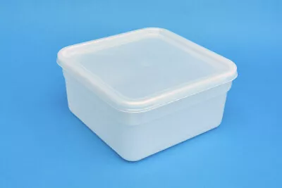 2 Litre Ice Cream Food Container With Lid 180x180x90Hmm For Restaurant Take Away • £17.43