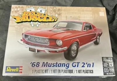 Revell #85-4215 - 1/24 Scale - 1968 Ford Mustang GT 2'n1 -  Revell Muscle  - New • $22.36