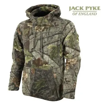 Jack Pyke Fieldman Fleece Hoodie English Oak Evo Camo Shooting Hunting Fishing • £23.60