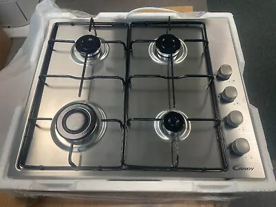 Candy CHW6LX 4 Burner Gas Hob - Stainless Steel (faint Scratches) • £87