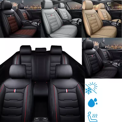 For Mazda Front+Rear Car Seat Covers 5-Seats Protector Leather Full Set Cushion • $79.92