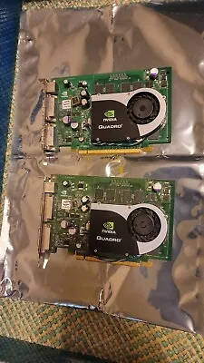 Lot Of 2 Genuine Dell NVIDIA Quadro FX 1700 512MB Dual PCI-E Video Card 0RN034 • $23.95