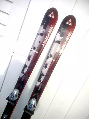 Fischer Red Heat Skis Size 170 Cm W/ Fully Adjustable Bindings • $74.99