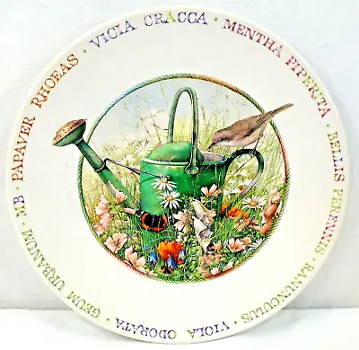 Marjolein Bastin Wildflower Meadow 8  Salad Dessert Plate Watering Can Bird • $21.95