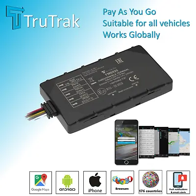 TruTrak GPS Tracker - Real Time Vehicle Car Van Tracking Device System - PAYG • £24.23