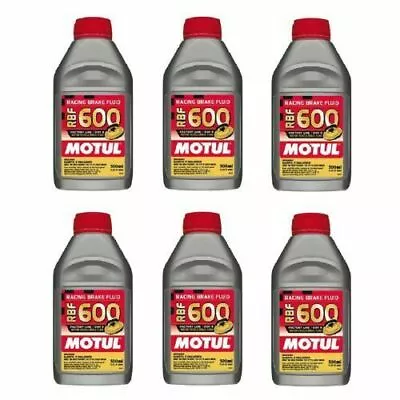 Motul Rbf 600 Factory Line Dot 4 Racing Brake Fluid Synthetic 500 Ml Set Of 6 • $112.31