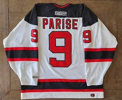 $107 • Buy Vintage CCM New Jersey Devils Zach Parise Official NHL Jersey Adult XXL