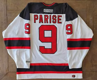 $107 • Buy Vintage CCM New Jersey Devils Zach Parise Official NHL Jersey Adult XXL