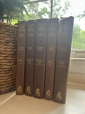 J. Vernon McGee Thru The Bible Volumes 1-5 Complete Set Genesis - Revelation • $89.97