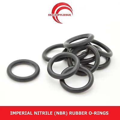 Imperial Nitrile Rubber NBR O Ring Seal 3.53mm Cross Section BS231-BS260-UK SUPP • £46.63