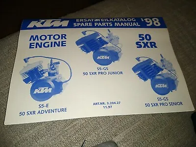 Original 1998 KTM 50 SXR Spare Parts Manual Engine • $18