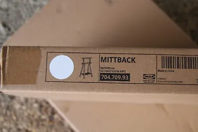 Brand New White IKEA MITTBACK Trestle Wooden Stand Desk Base Leg 704.709.93 • £33.99