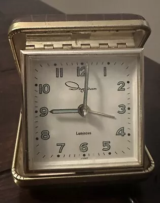 Vintage Ingraham Glow In The Dark Travel Alarm Clock • $14.95