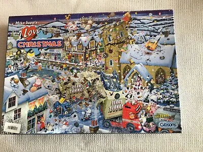Mike Jupp's Comic I Love Series Puzzle I Love Christmas 1000 Pieces • £3.90