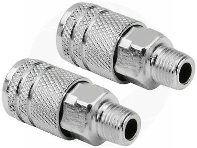 2pcs 1/4in Male To Female Quick Connect Coupler Air Quick Connect Hose Fitting • $11.89