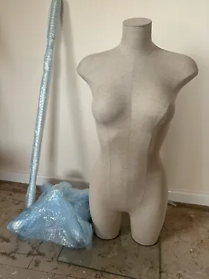 Headless Female Mannequin Fabric Torso With Metal Stand • £50