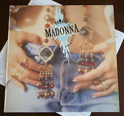 Madonna - Like A Prayer 1st Greek Press Vinyl 1989 LP W/Insert Sire Rare VG+/VG+ • $26.99