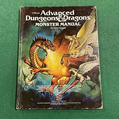 AD&D Advanced Dungeons & Dragons | Monster Manual (1E 2nd Cover Orange Spine) • $60.75