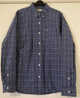 £3.75 • Buy HOLLISTER - BLUE CHECKED LONG SLEEVE SHIRT - Size L