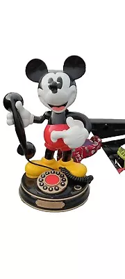 Vintage Classic Mickey Mouse Animated Talking Telephone Disney Phone Works • $70