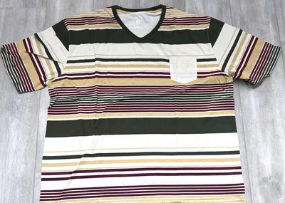 $13.99 • Buy Knockout Men's V-neck T-shirt 224 Natural/Olive
