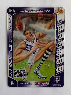 2016 AFL Teamcoach Footy Powers Card 'Aaron Sandilands' Fremantle Dockers #FP-24 • $1