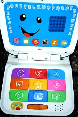 Fisher Price Baby Discoverer Laptop German - Kids Computer Learning Computer Top • £16.40