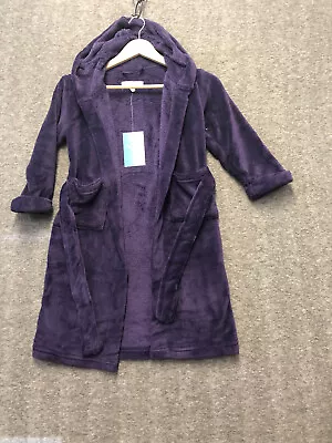 Alexander Del Rossa Women's Fleece Robe Winter Bathrobe Purple Size M 5 NWT • $17.02