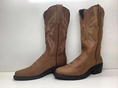 Womens Masterson Boot Co Cowboy Brown Boots Size 8 • $39.99