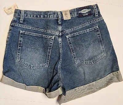 NWT Z Cavaricci Jean Shorts Womens Size 32 Blue Denim Cuffed 3.5  Inseam Vintage • $24.39